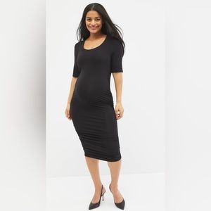 Black Motherhood Maternity Jersey Dress, Medium